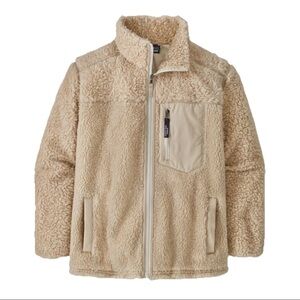 Patagonia Women’s Retro X Coat Deep Pile Fleece Sz Large Dark Natural STY23095